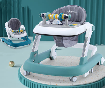 Trotteur bebe fun multifonction avec patin anti chute et anti retournement