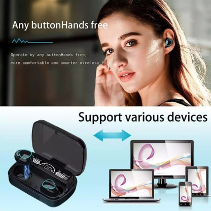 Funny Écouteurs 9D Bluetooth 5.3 à commande tactile écouteurs intra-auriculaires sans fil casque